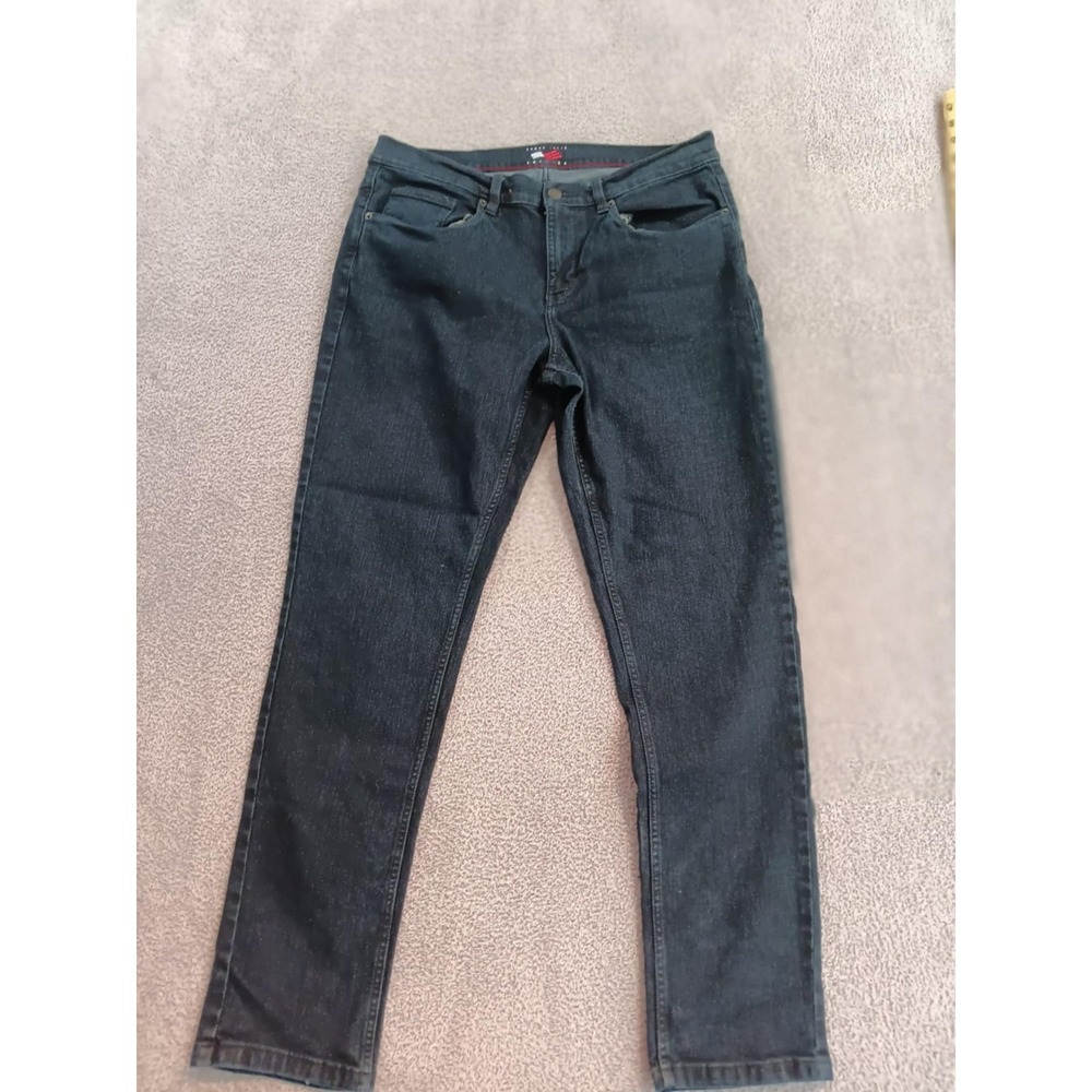 Perry‎ Ellis America Men's Black Slim Straight Stretch Jeans Size 34x32